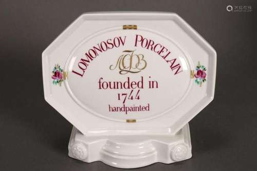 Lomonosov Porcelain Plaque,