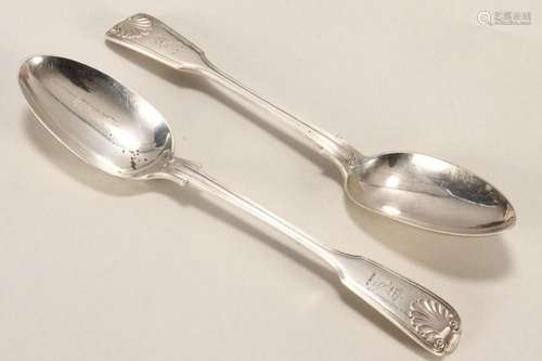 Two Victorian Sterling Silver Spoons,