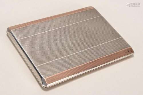 George V Rose Gold Sterling Silver Cigarette Case,