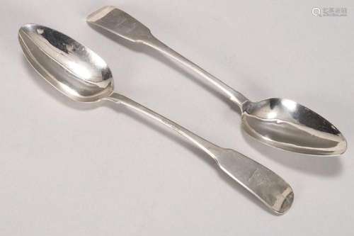 Pair of Irish George III/IV Sterling Silver Spoons