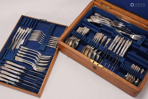 American Sterling Silver Part Cutlery Service,