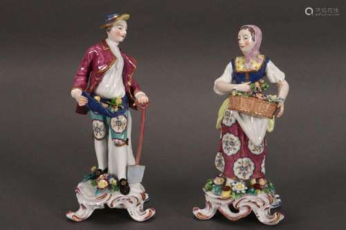 Pair of 19th Century English Porcelain Figures,