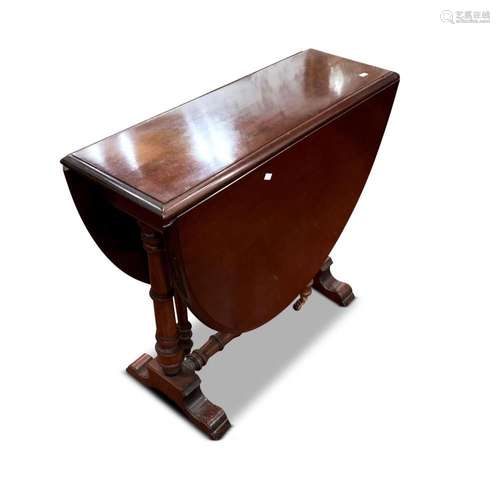 Late Victorian Mahogany Double Dropside Table,