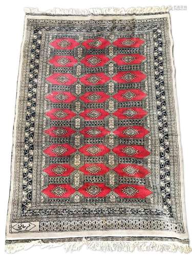 Pakistani Bokhara Wool Rug,