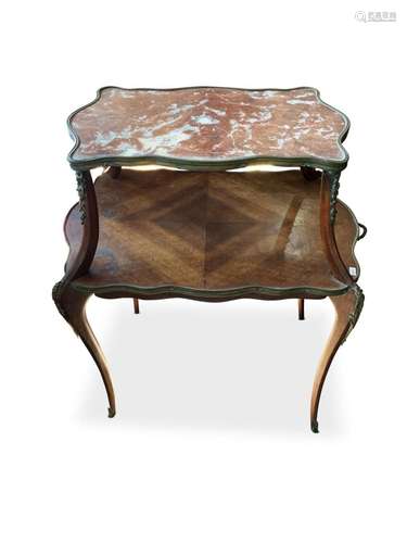 Louis XV Style Two Tiered Occasional Table,