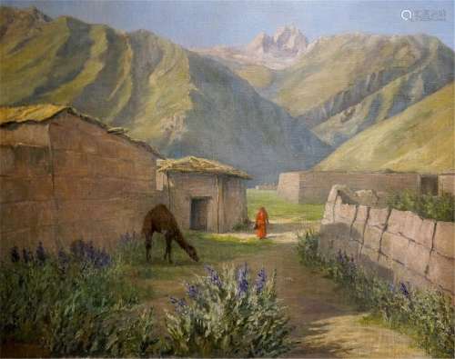 Oil painting Foothills Vasily Nikolayevich Maslov
