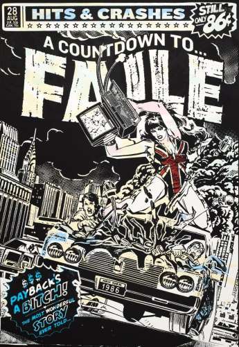 Faile (b. 1975 and 1976) Hits and Crashes (Black B/G)