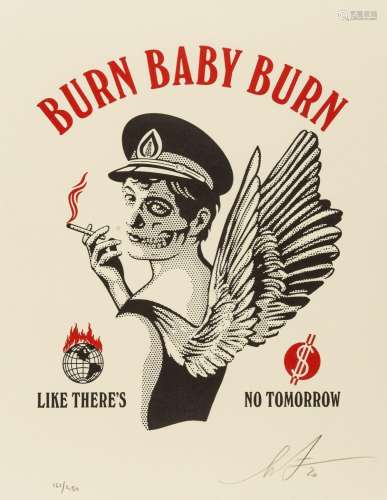 Shepard Fairey (b. 1970) Burn Baby Burn