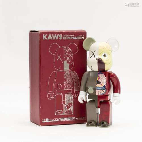 KAWS (b. 1974) OriginalFake Dissected Bearbrick Companion 40...