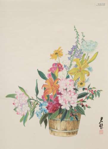 FANG JUNBI (1898-1986)  Flower Basket