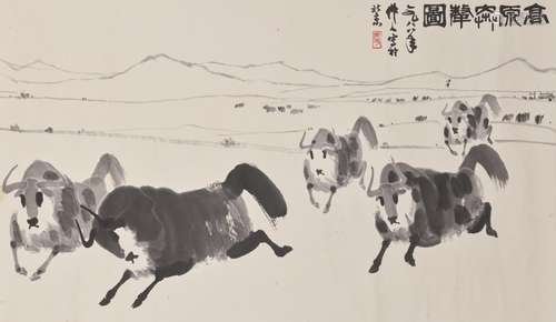 WU ZUOREN (1908-1997)   Tibet Yaks