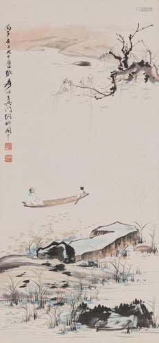 ZHANG DAQIAN (CHANG DAI-CHIEN 1899-1983)  Boating under Will...