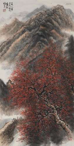 LI XIONGCAI(1910-2001)  Autumn Landscape