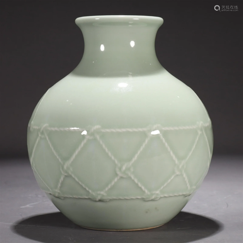 A Celadon-Glazed Vase