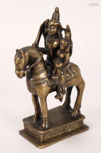 Indian Bronze Figure Group,