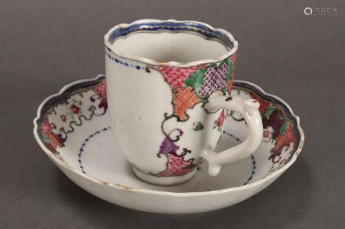 Chinese Qing Dynasty Export Demi Tasse and Saucer,