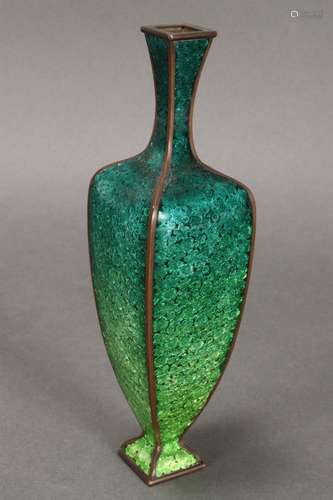 Fine Japanese Enamel Vase,