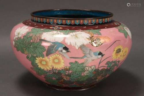 Large Japanese Cloisonne Censer,