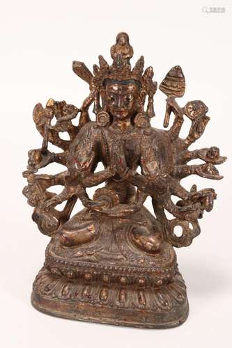 Bronze Figure of Bodhisattva Avalokiteshvara,