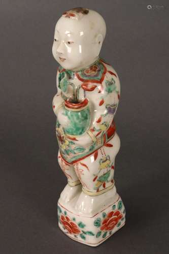 Chinese Qianlong Famille Rose Porcelain Figure,