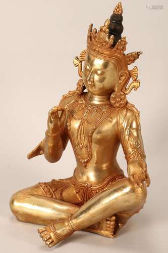 Bronze Sino-Tibetan Bronze Buddha,