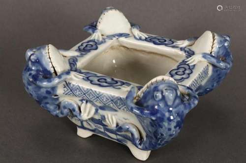 Chinese Blue and White Porcelain Brush Washer,