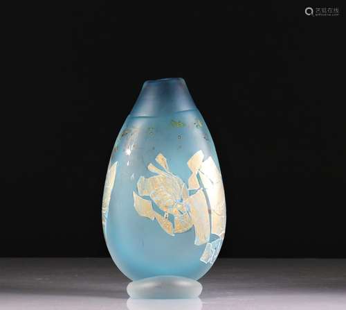 Vase Leloup satiné à l'or. 4 à 5 exemplaires