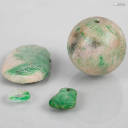 A set of jadeite