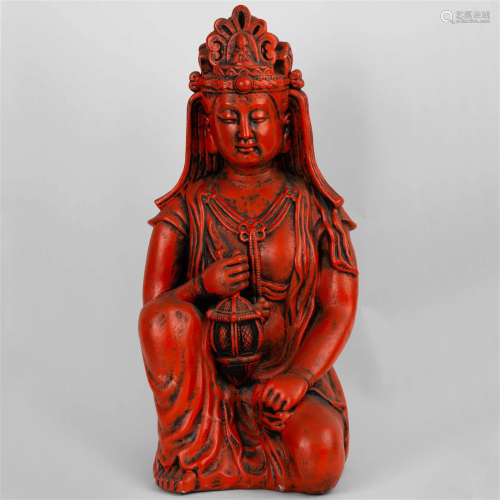 Statue of red Buddha