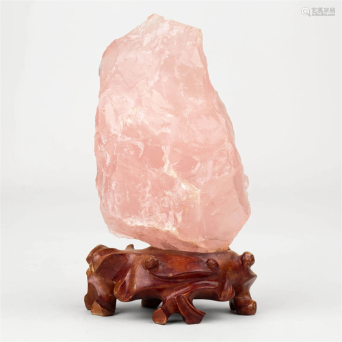 PINK CRYSTAL NATURAL STONE ORNAMENT