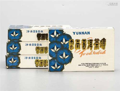80年代 销法普洱生茶砖 中国茶典有记载