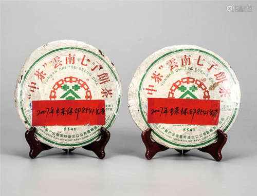2007年 中茶绿印8541普洱生茶