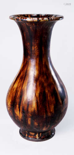 石灣窯虎皮釉花瓶