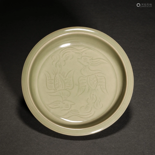 Song Dynasty, Celadon Flower Plate