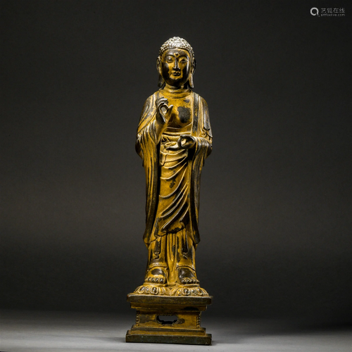 Liao Dynasty, Copper Buddha Standing Statue