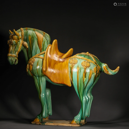 Tang Dynasty,Three-Colour Horse