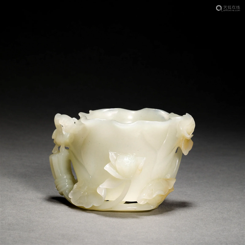 Qing Dynasty, Hetian Jade Cup