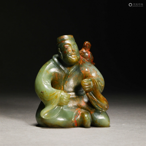 Han Dynasty,Hetian Jade Figure