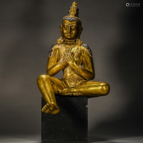 Ming Dynasty, Gilt Tara Statue