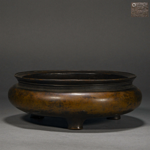 Ming Dynasty, Copper Tripod Furnace