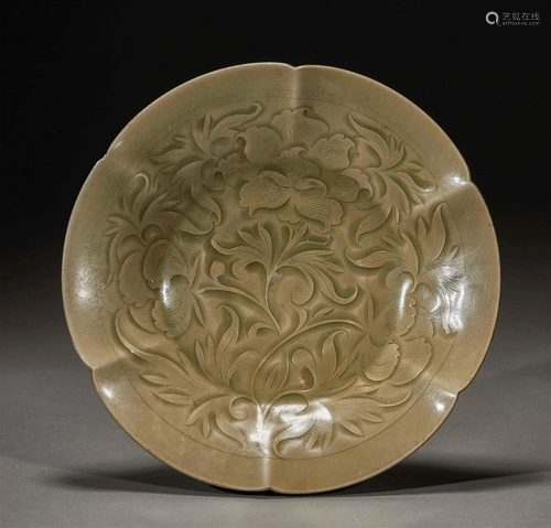 Song Dynasty of China, Celadon Flower Plate