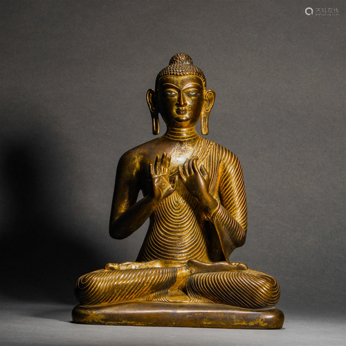 Qing Dynasty, Copper Buddha Statue