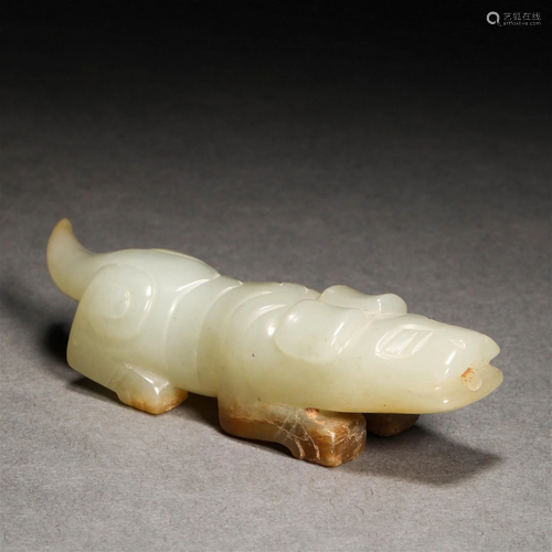 Han Dynasty,Hetian Jade Dog