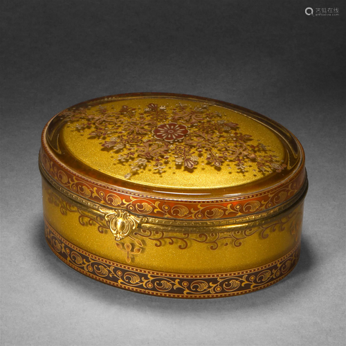 Qing Dynasty, Gilt Flower Box