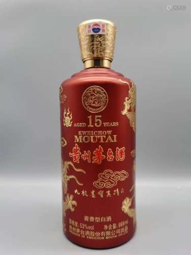 12年九龙墨宝十五年茅台 500ML 53度 1件*1瓶