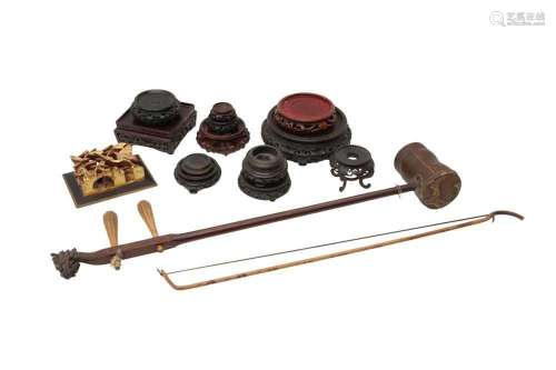 A COLLECTION OF CHINESE WOOD STANDS