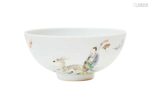 A CHINESE FAMILLE VERTE 'IMMORTAL' BOWL