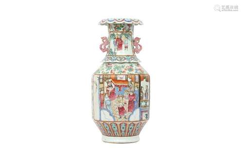 A CHINESE FAMILLE ROSE VASE