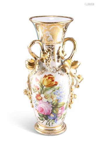 A FRENCH PORCELAIN VASE, MID-19TH CENTURY