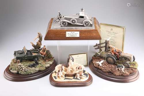 TWO COUNTRY ARTISTS LIMITED EDITION MODELS BY KEITH SHERWIN,...